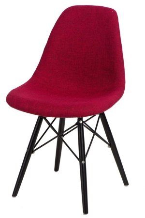 Krzesło P016W Duo inspirowane DSW black/czerwony