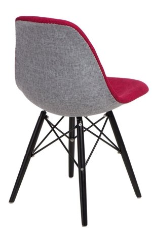 Krzesło P016W Duo inspirowane DSW black/czerwony