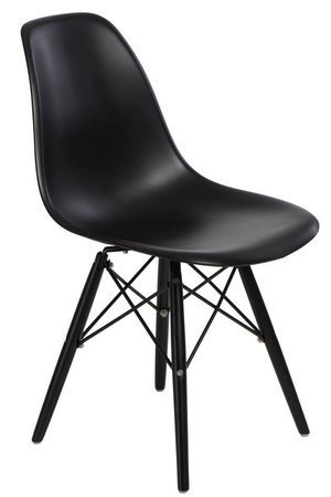 Krzesło P016W PP inspirowane DSW black