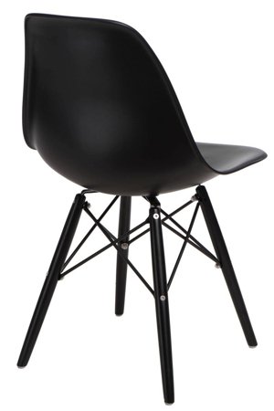 Krzesło P016W PP inspirowane DSW black