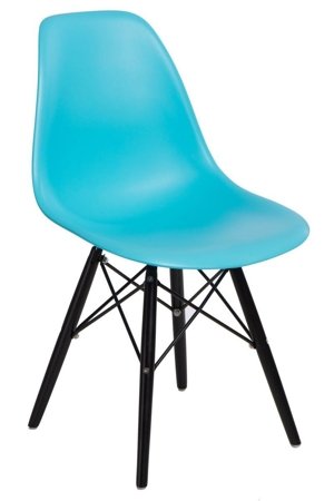 Krzesło P016W PP inspirowane DSW black/niebieski