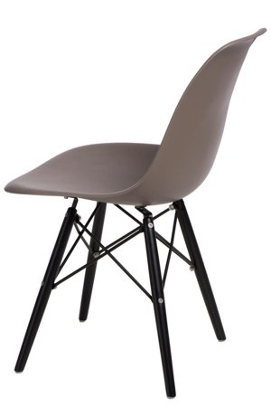 Krzesło P016W PP inspirowane DSW black/szary