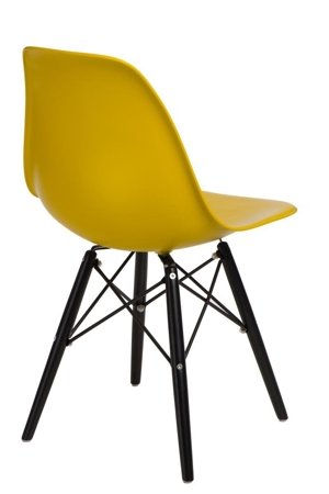 Krzesło P016W PP inspirowane DSW black/żółty