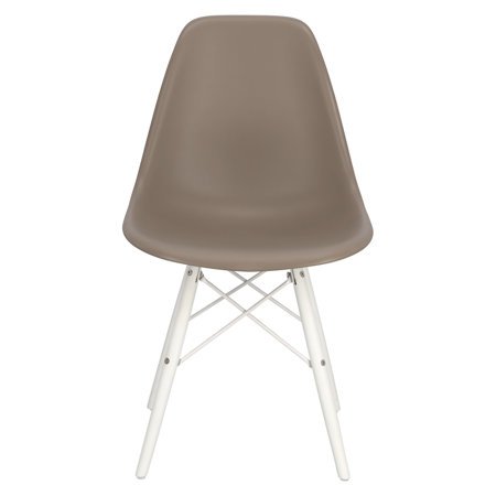 Krzesło P016W PP inspirowane DSW white/beżowy ciemny