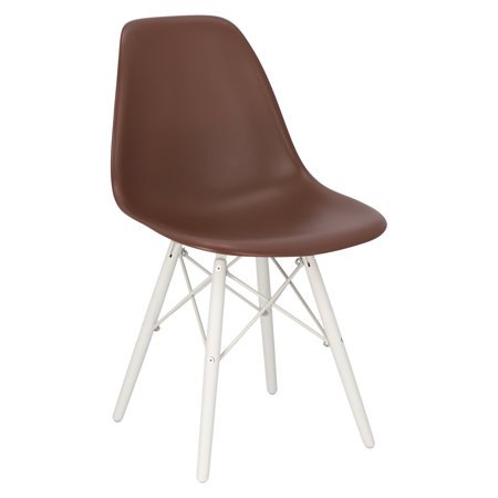 Krzesło P016W PP inspirowane DSW white/brązowy