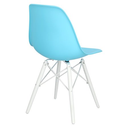 Krzesło P016W PP inspirowane DSW white/niebieski