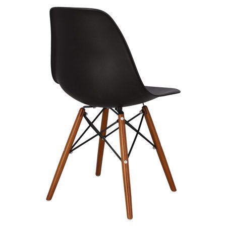 Krzesło P016W PP inspirowany DSW dark czarny