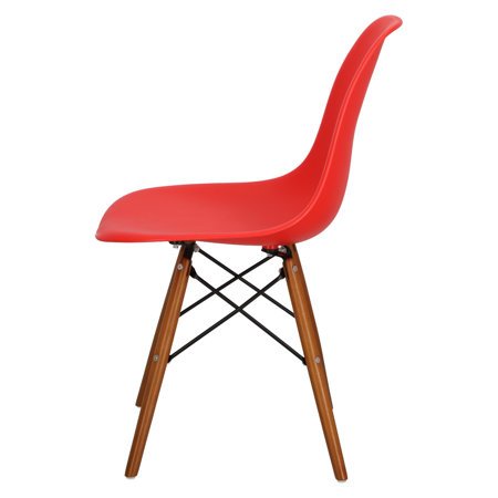 Krzesło P016W PP inspirowany DSW dark czerwony