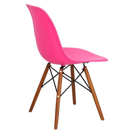 Krzesło P016W PP inspirowany DSW dark różowy