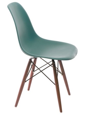 Krzesło P016W PP inspirowany DSW dark zielony ciemny