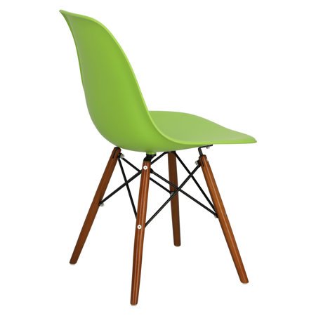Krzesło P016W PP inspirowany DSW dark zielony jasny