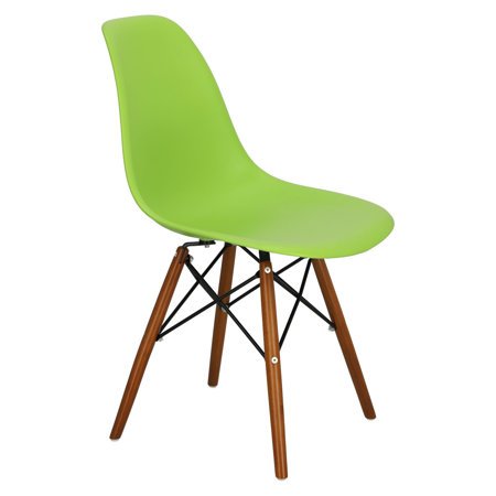 Krzesło P016W PP inspirowany DSW dark zielony jasny