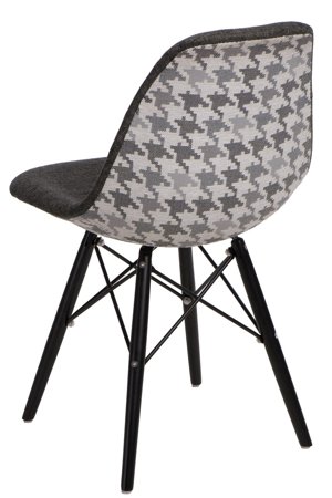 Krzesło P016W Pattern inspirowane DSW black/szary
