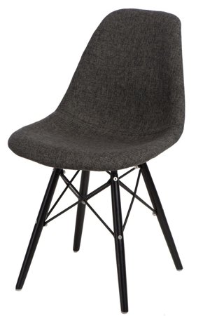 Krzesło P016W Pattern inspirowane DSW black/szary