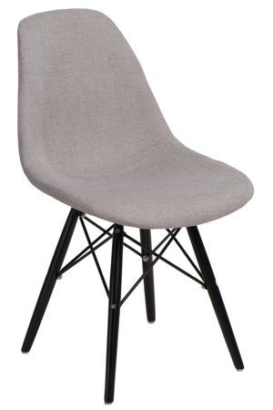 Krzesło P016W Pattern inspirowane DSW black/szary jasny