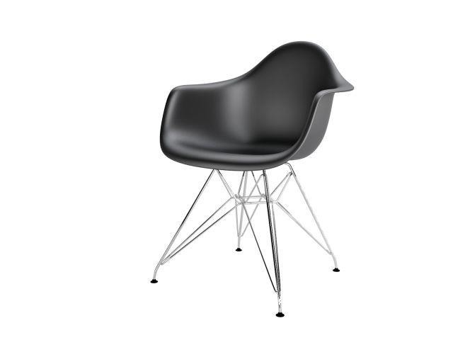 Krzesło P018 PP inspirowane DAR czarne