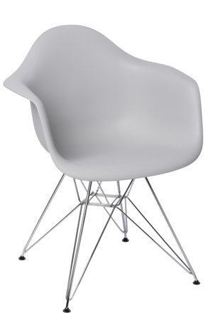 Krzesło P018 PP inspirowane DAR szary jasny