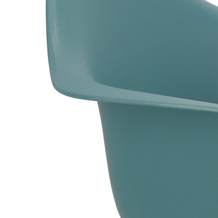Krzesło P018 PP inspirowane DAR zielony ciemny z tworzywa
