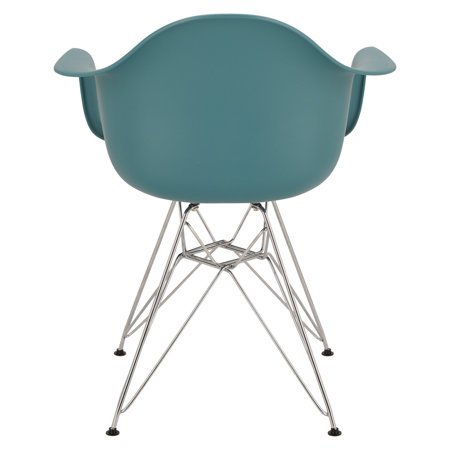 Krzesło P018 PP inspirowane DAR zielony ciemny z tworzywa