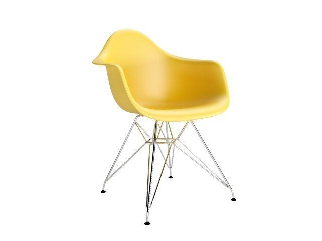 Krzesło P018 PP inspirowane DAR żółte