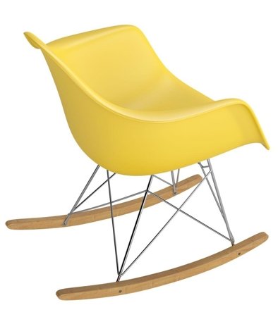 Krzesło P018 RR PP inspirowane RAR żółte