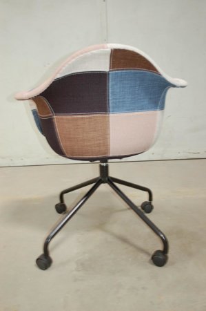 Krzesło P018 obrotowe na kołach patchwor