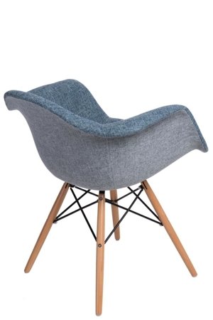 Krzesło P018W Duo inspirowane DAW niebieski/szary