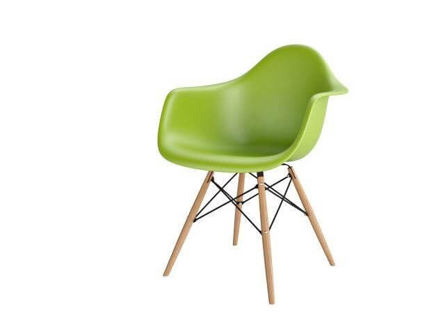 Krzesło P018W PP inspirowane DAW zielony