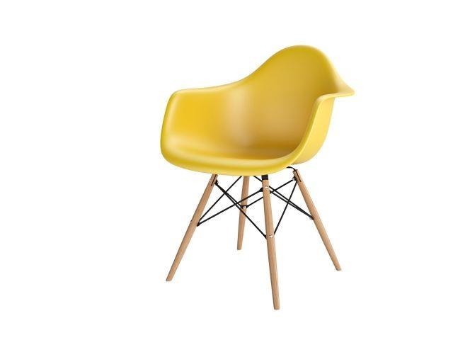 Krzesło P018W PP inspirowane DAW żółty