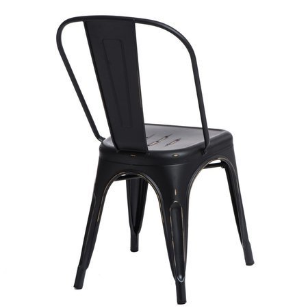 Krzesło Paris Antique czarne metalowe