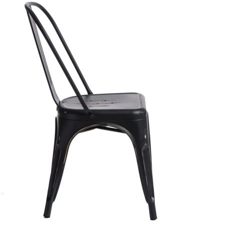Krzesło Paris Antique czarne metalowe
