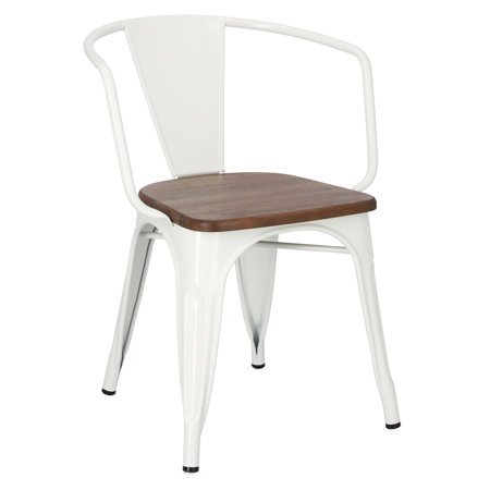 Krzesło Paris Arms Wood białe sosna orzech