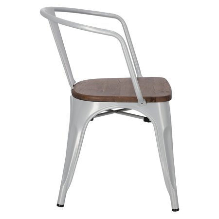 Krzesło Paris Arms Wood sosna orzech/szary jasny