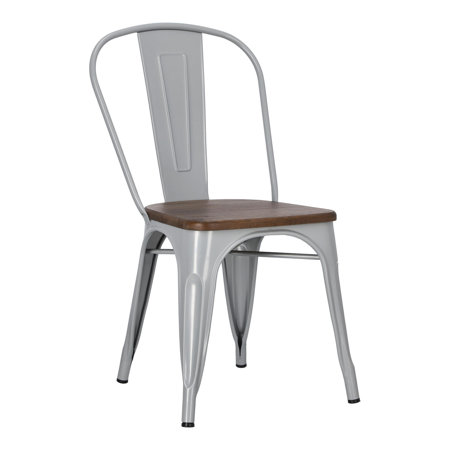 Krzesło Paris Wood sosna orzech/szary