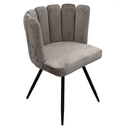 Krzesło Paum VIC szare tapicerowane