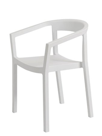 Krzesło Peach białe z tworzywa