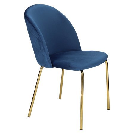 Krzesło Peony blue tapicerowane