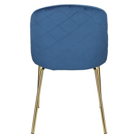 Krzesło Peony blue tapicerowane