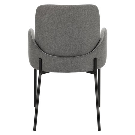 Krzesło Perro szare tapicerowane