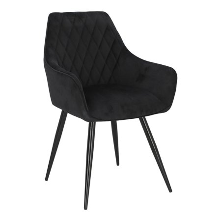 Krzesło Pico VIC czarne tapicerowane