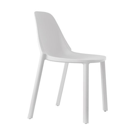 Krzesło Piu białe z tworzywa