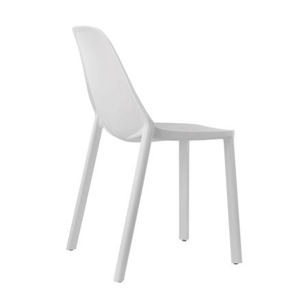 Krzesło Piu białe z tworzywa