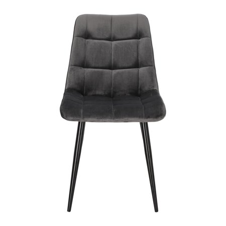 Krzesło Plaid szare/ czarne nogi outlet