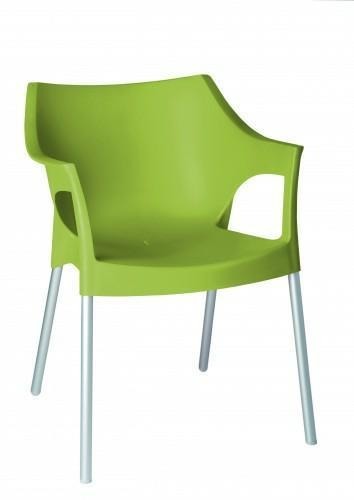 Krzesło Pole zielone z tworzywa