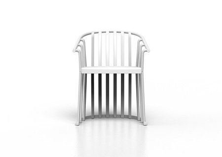 Krzesło Raff białe z tworzywa