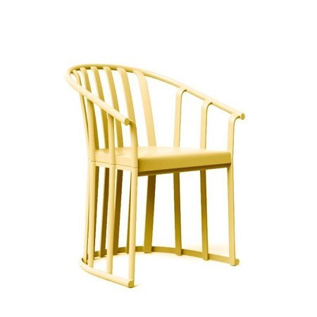 Krzesło Raff żółte z tworzywa
