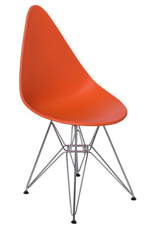 Krzesło Rush DSR pomarańczowe z tworzywa