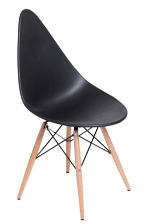 Krzesło Rush DSW czarne z tworzywa