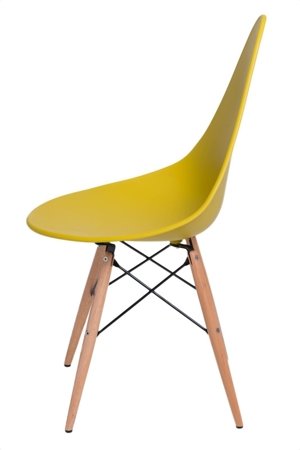 Krzesło Rush DSW żółte z tworzywa