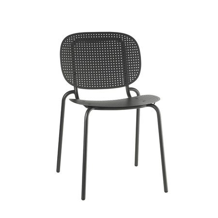 Krzesło SI-SI Dots antracyt metalowe